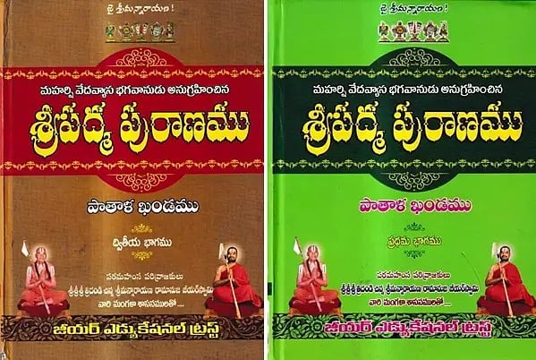 శ్రీపాద్మపురాణము-పాతాళఖణ్డమ్: Sripadma Purana - Pataal Khandam in Telugu (Set of 2 Volumes)