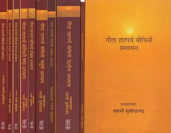 गीता तात्पर्य बोधिनी- Gita Tatparya Bodhini Based on Shankar Bhashya Discourses (Set of 10 Books in Chapters 1 to 9)