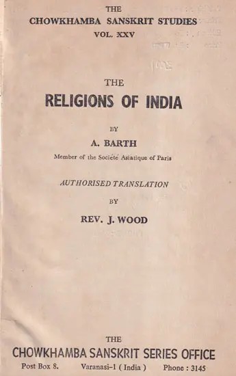 The Religions of India (An Old and Rare Book)