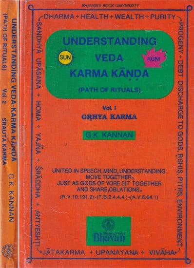 Understanding Veda Karma Kanda- Path of Rituals: An Old and Rare Book (Set of 2 Volumes)