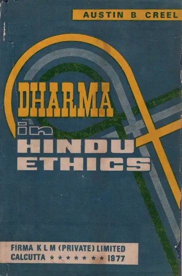 Dharma in Hindu Ethics (An Old and Rare Book)