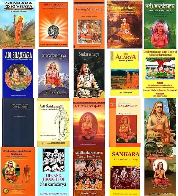 Ultimate Collection of Biographies of Adi Shankaracharya (Set of 18 Books)