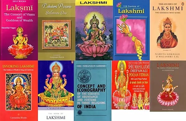 Ten Books on Goddess Lakshmi (Set of 10 Books)