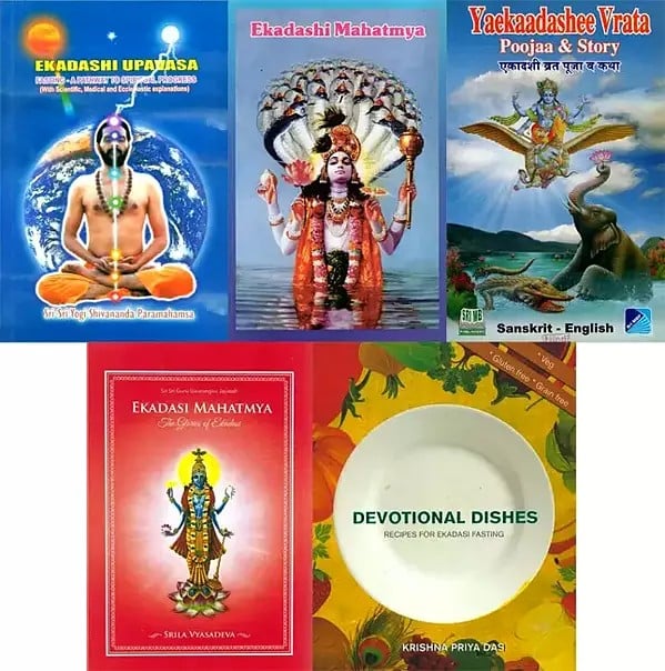 Five Books on Ekadasi and Its Fasting (Set of 5 Books)