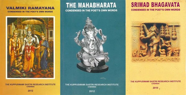 Condensed in The Poet’s Own Words (Valmiki Ramayana, Mahabharata and Srimad Bhagavata)- Set of 3 Books
