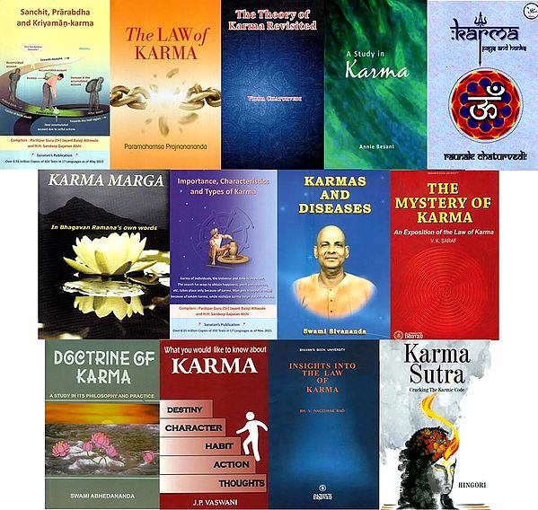 An Exhaustive Collection of Books on Karma (Set of 14 Books)