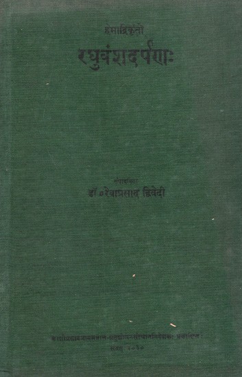 रघुवंशदर्पणः Raghuvamsa Darpana- Raghuvamsa Commentary by Hemadri- Critical Edition (An Old and Rare Book)