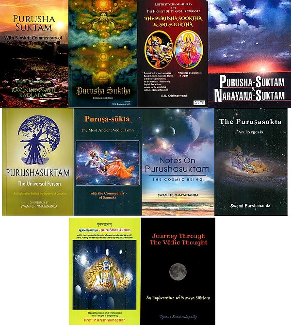 The Purusha Sukta: The Sukta Which is Present in all the Vedas (Set of 10 Books)