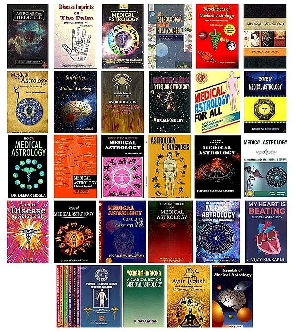 Books on Medical Astrology (Set of 35 Books)