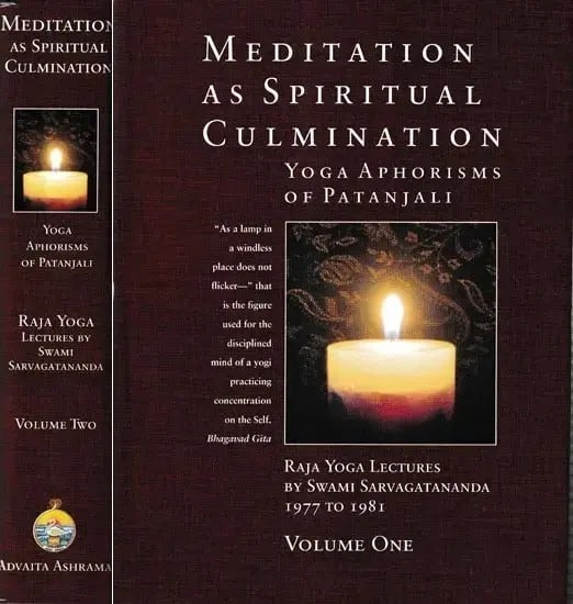 Meditation as Spiritual Culmination Yoga Aphorism of Patanjali (Set of 2 Volumes)