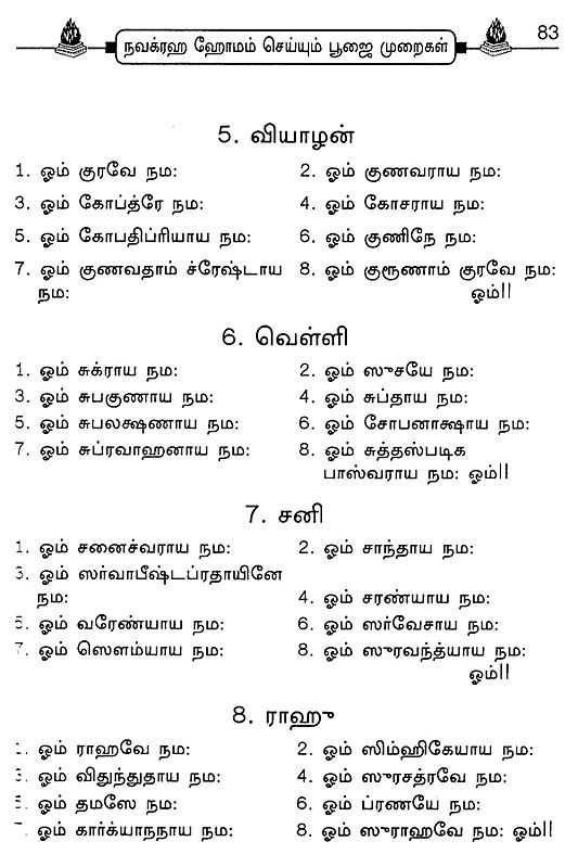 Sri Navagraha Devadha Homa Vidhanam- A Guide to Conduct Navagraha Homan ...