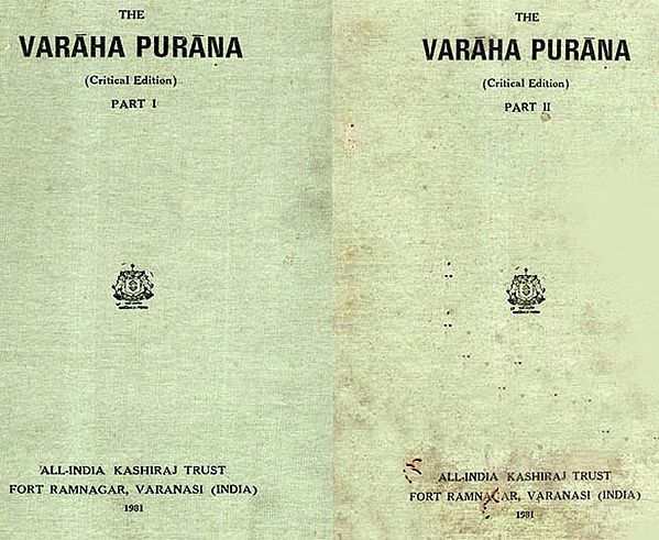 The Varaha Purana- A Critical Edition in a Set of 2 Books (Old and Rare Books)