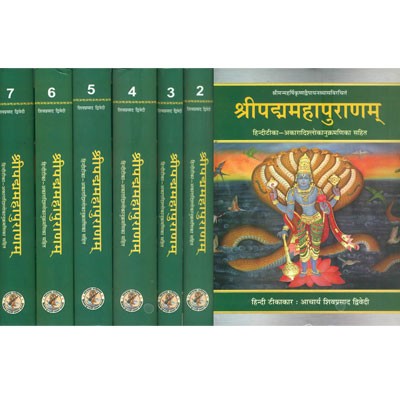 The Complete 18 Puranas In Set Of 40 Books (Sanskrit Text With Hindi ...