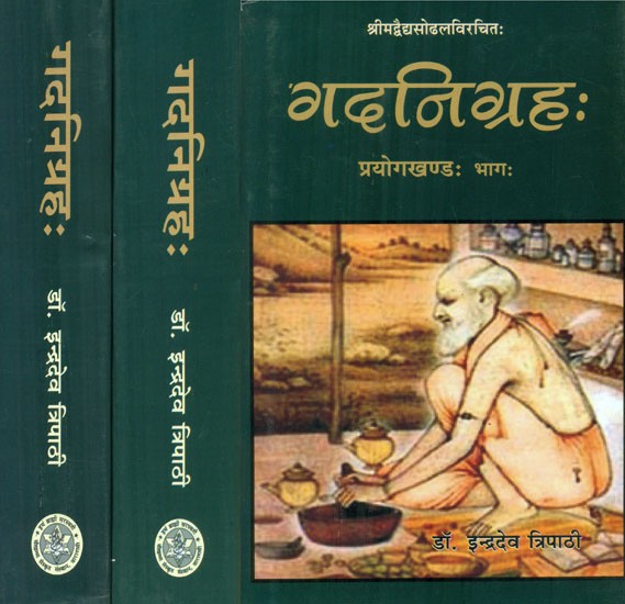 गदनिग्रहः- Gada Nigraha Of Sri Vaidya Sodhala With Hindi Commentary (Set of 3 Volumes)