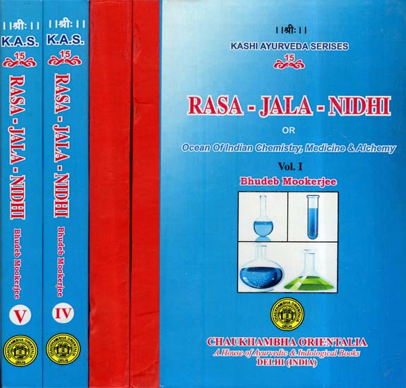 Rasa-Jala-Nidhi  - Ocean of India Chemistry, Medicine and Alchemy (Set of 5 Volumes)