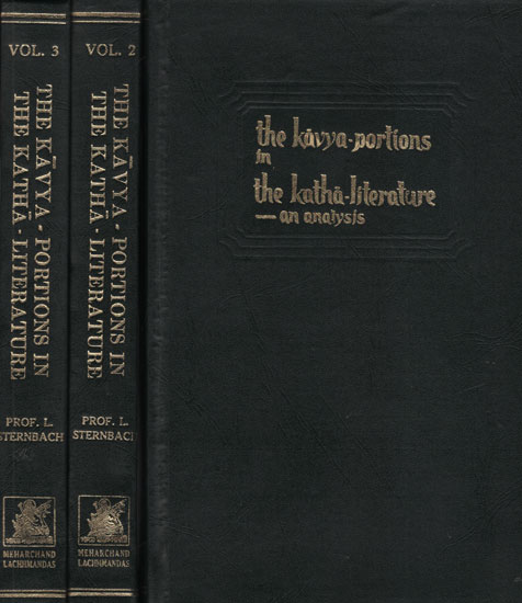 The Kavya-Portions in The Katha-Literature-An Analysis (An Old and Rare Book Set of Volume-3)