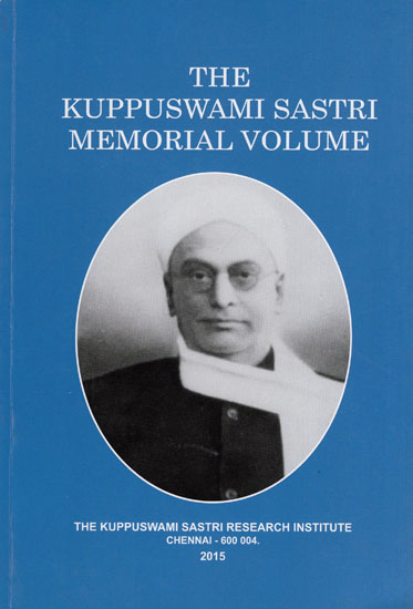 The Kuppuswami Sastri Memorial Volume