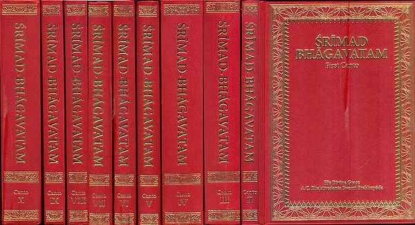 Srimad Bhagavatam: Sanskrit Text, Transliteration, Word-to-Word Meaning, English Translation and Detailed Explanation (Set of 10 Volumes Based on the First Edition)