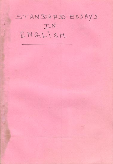 Standard Essays in English (Old and Rare Book)
