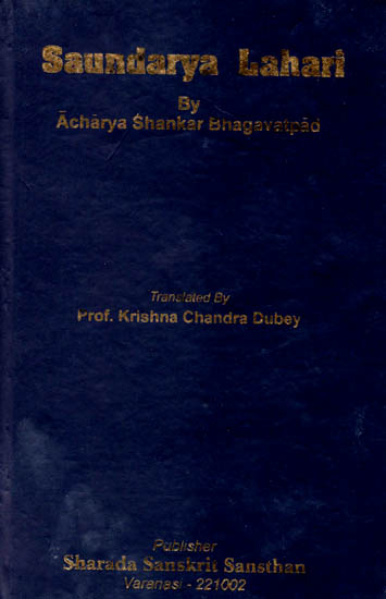 Saundarya Lahari by Acharya Shankar Bhagavatpad (An Old and Rare Book)