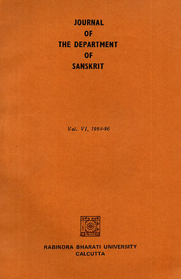 Journal of The Department of Sanskrit- Volume 6, 1994-96