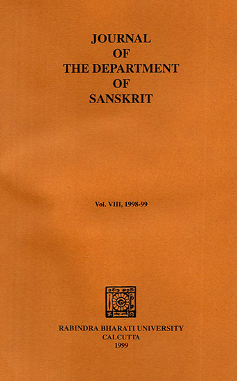 Journal of The Department of Sanskrit- Volume 8, 1998-99