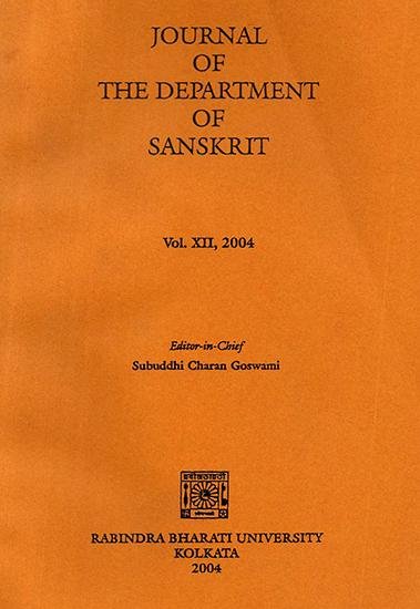 Journal of The Department of Sanskrit- Volume 12, 2004