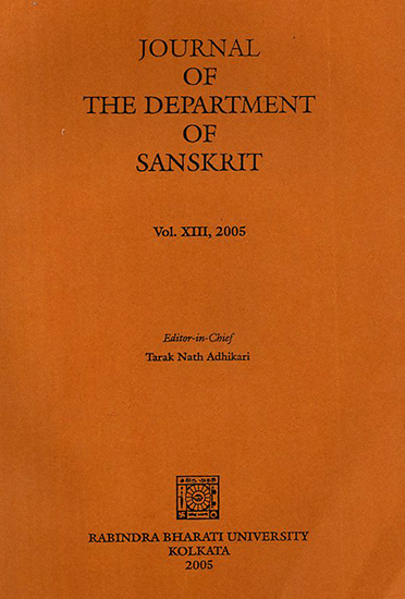 Journal of The Department of Sanskrit- Volume 13, 2005