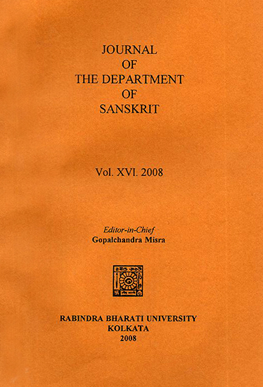 Journal of The Department of Sanskrit- Volume 16, 2008