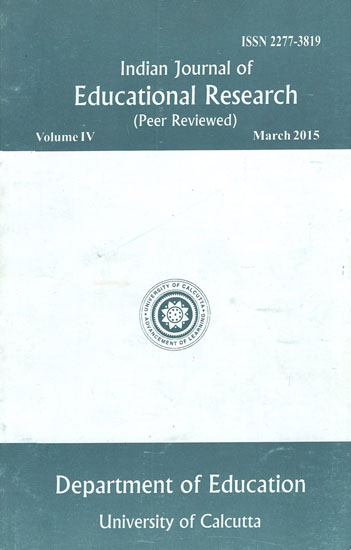 Indian Journal of Educational Research: Peer Reviewed- Voume IV (Old Book)