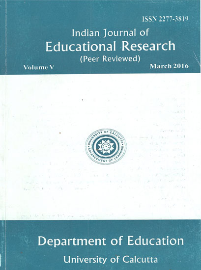 Indian Journal of Educational Research: Peer Reviewed- Voume V