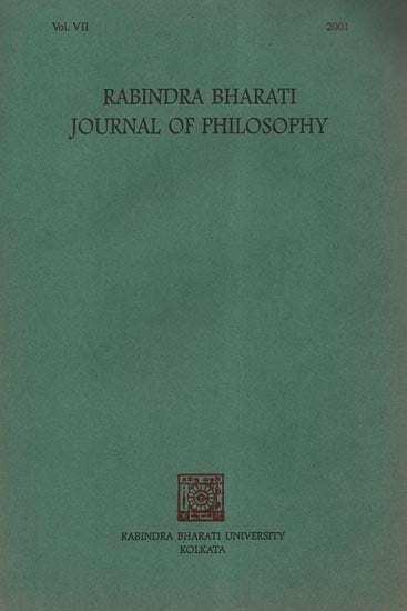 Rabindra Bharati Journal of Philosophy: Vol. VII, 2001 (An Old and Rare Book)