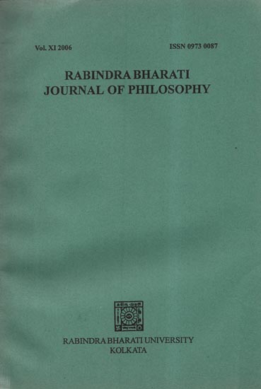 Rabindra Bharati Journal of Philosophy: Vol.XI- 2006 (An Old and Rare Book)