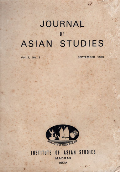 Journal of Asian Studies- Vol. 1, No. 1 September 1983 (An Old and Rare Book)