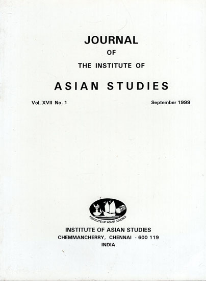 Journal of The Institute of Asian Studies- Vol. XVII, No. 1- September 1999 (An Old Book)
