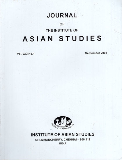 Journal of The Institute of Asian Studies- Vol. XXI, No. 1- September 2003 (An Old Book)