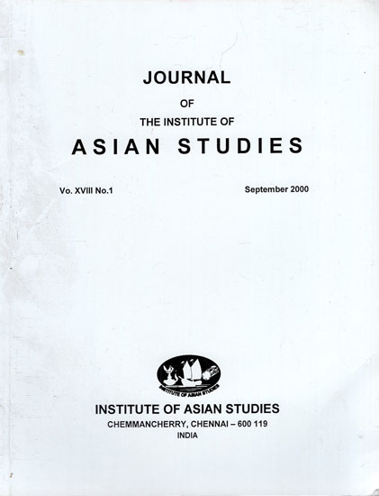 Journal of The Institute of Asian Studies- Vo. XVIII, No. 1- September 2000
