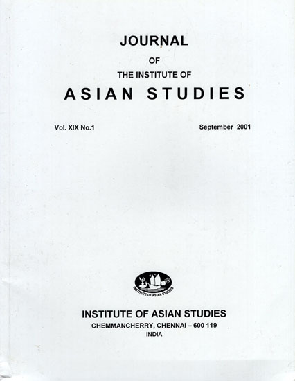 Journal of The Institute of Asian Studies- Vol. XIX , No. 1- September