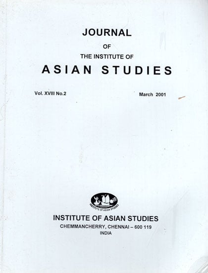 Journal of The Institute of Asian Studies- Vol. XVIII, No. 2- March 2001 (An Old Book)