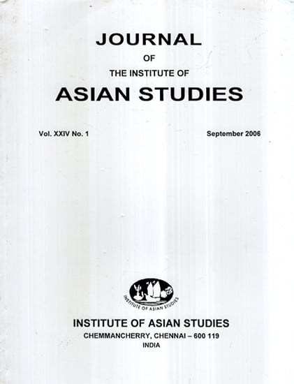 Journal of The Institute of Asian Studies- Vol- XXIV No.1 September 2006