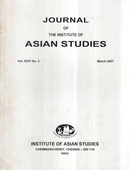 Journal of The Institute of Asian Studies- Vol. XXIV, No. 2- March 2007