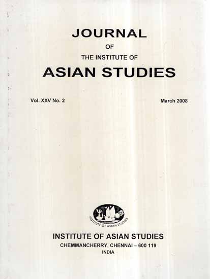 Journal of The Institute of Asian Studies- Vol- XXV No. 2 March 2008
