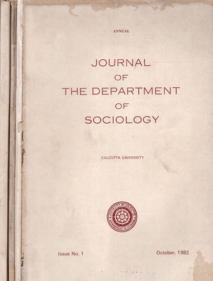 Journal of The Department of Sociology- Set of 4 Volumes  (An Old and Rare Book)