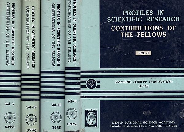 Profiles In Scientific Research Contributions Of The Fellows- An Old Book (Set Of 5 Volumes)