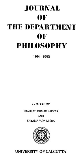 Journal of The Department of Philosophy 1994- 1995