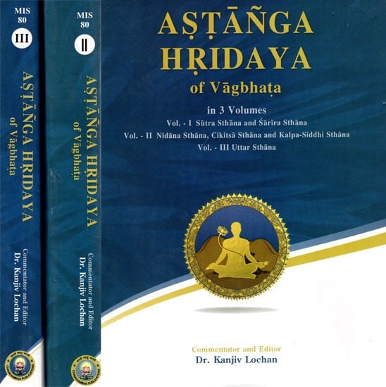 Astanga Hridaya of Vagbhata (Set of 3 Volumes)