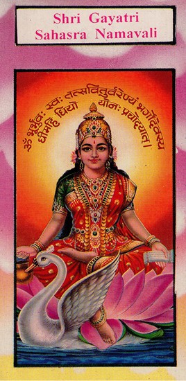 Shri Gayatri Sahasra Namavali (An Old and Rare Book)