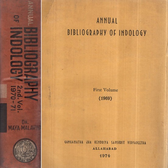 Annual Bibliography of Indology- Set of 2 Volumes (An Old and Rare Book)