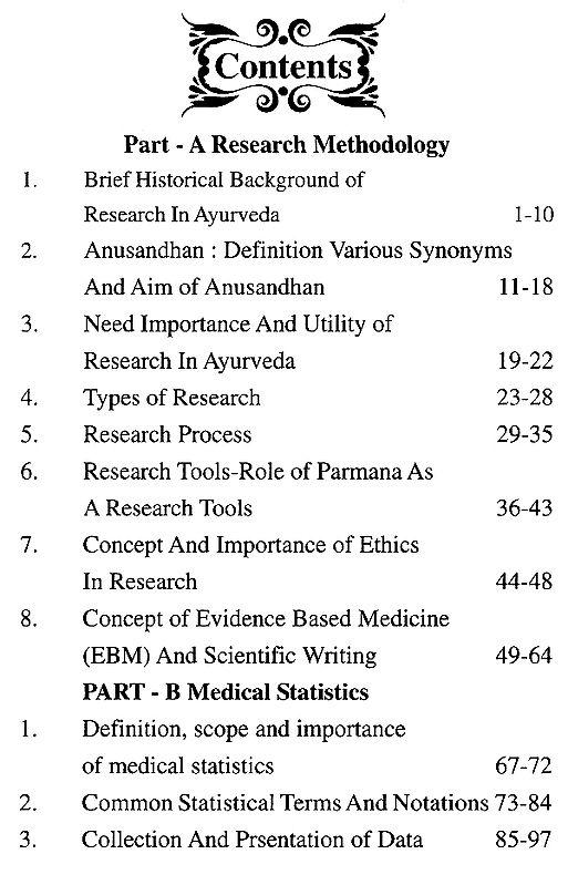 Research Methodology and Medical Statistics BAMS Final Year