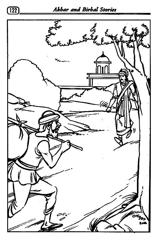 akbar birbal coloring pages